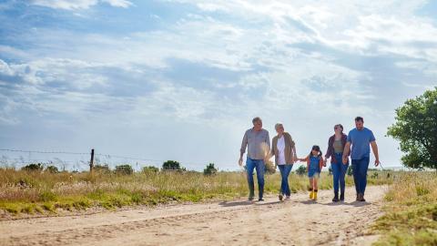 Family-walking-together