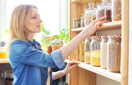 woman in her pantry